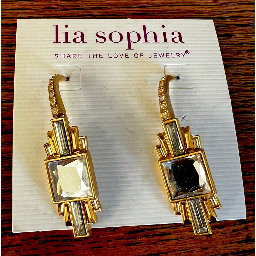 Kiam by Lia Sophia crystal earrings
